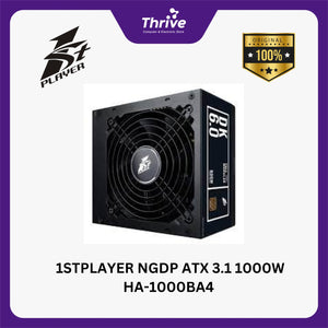 1STPLAYER NGDP ATX 3.1 1000W HA-1000BA4 80+ Gold Certified - Full Modular - ATX3.1 and PCIe 5.1 Ready - Embossed Cable - 10 Years Warranty Replacement