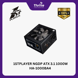1STPLAYER NGDP ATX 3.1 1000W HA-1000BA4 80+ Gold Certified - Full Modular - ATX3.1 and PCIe 5.1 Ready - Embossed Cable - 10 Years Warranty Replacement