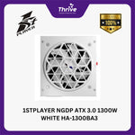 Load image into Gallery viewer, 1STPLAYER NGDP ATX 3.0 1300W WHITE HA-1300BA3 80+ Platinum Certified - Full Modular - CYBENETICS ATX3.0 PASS - PCIe 5.0 Ready - 10 Years Warranty Replacement
