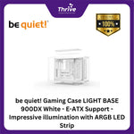 Load image into Gallery viewer, be quiet! Gaming Case LIGHT BASE 900DX White - E-ATX Support - Impressive illumination with ARGB LED Strip - Fully Windowed Front and Side Panel - Panorama Design for Perfect Visibility
