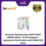 Load image into Gallery viewer, be quiet! Gaming Case LIGHT BASE 900DX White - E-ATX Support - Impressive illumination with ARGB LED Strip - Fully Windowed Front and Side Panel - Panorama Design for Perfect Visibility
