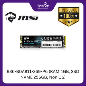 936-B0A811-269-P6 (RAM 4GB, SSD NVME 256GB, Non OS)
