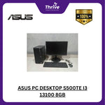 Load image into Gallery viewer, ASUS PC DESKTOP S500TE I3 13100 8GB 256GB W11 BLK -382000003W +LED 21.5 C2223HE
