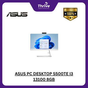 ASUS PC DESKTOP S500TE I3 13100 8GB 256GB W11 BLK -382000003W +LED 21.5 C2223HE