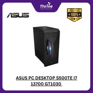 ASUS PC DESKTOP S500TE I7 13700 GT1030 2GB/ 16GB 512GB W11 BLK -715030000W +LED 21.5 C2223HE