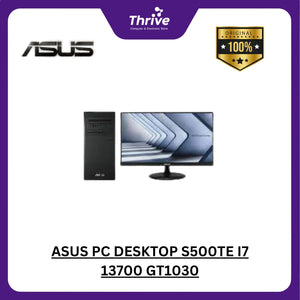 ASUS PC DESKTOP S500TE I7 13700 GT1030 4GB/ 8GB 512GB W11 BLK -785030000W +LED 21.5 C2223HE