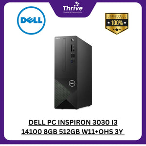 DELL PC INSPIRON 3030 I3 14100 8GB 512GB W11+OHS 3Y + MONITOR 21.5