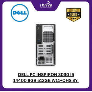 DELL PC INSPIRON 3030 I5 14400 8GB 512GB W11+OHS 3Y + MONITOR 21.5