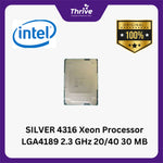 Load image into Gallery viewer, SILVER 4316 Xeon Processor LGA4189 2.3 GHz 20/40 30 MB
