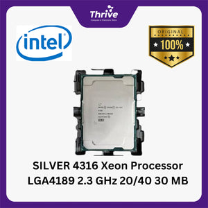SILVER 4316 Xeon Processor LGA4189 2.3 GHz 20/40 30 MB