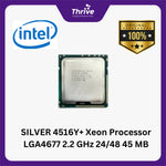 Load image into Gallery viewer, SILVER 4516Y+ Xeon Processor LGA4677 2.2 GHz 24/48 45 MB
