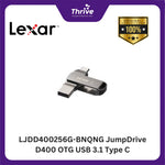 Load image into Gallery viewer, LJDD400256G-BNQNG JumpDrive D400 OTG USB 3.1 Type C