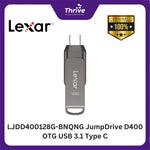 Load image into Gallery viewer, LJDD400128G-BNQNG JumpDrive D400 OTG USB 3.1 Type C