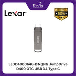Load image into Gallery viewer, LJDD400064G-BNQNG JumpDrive D400 OTG USB 3.1 Type C