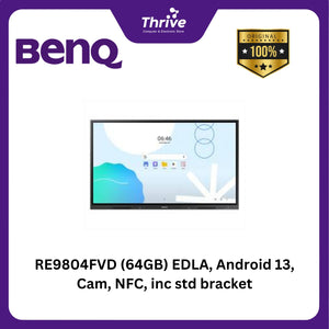 RE9804FVD (64GB) EDLA, Android 13, Cam, NFC, inc std bracket