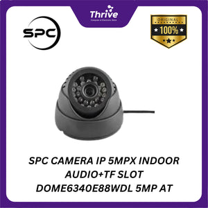 SPC CAMERA IP 5MPX INDOOR AUDIO+TF SLOT DOME6340E88WDL 5MP AT