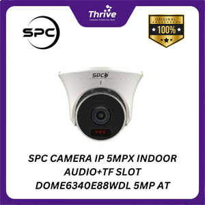 SPC CAMERA IP 5MPX INDOOR AUDIO+TF SLOT DOME6340E88WDL 5MP AT