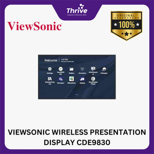 VIEWSONIC WIRELESS PRESENTATION DISPLAY CDE9830