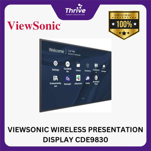 VIEWSONIC WIRELESS PRESENTATION DISPLAY CDE9830