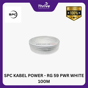 SPC KABEL POWER - RG 59 PWR WHITE 100M