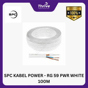 SPC KABEL POWER - RG 59 PWR WHITE 100M