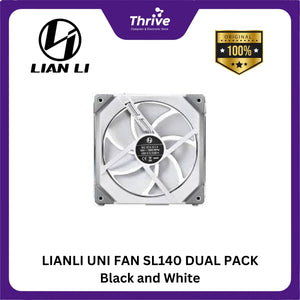 LIANLI UNI FAN SL140 DUAL PACK Black and White