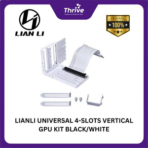 LIANLI UNIVERSAL 4-SLOTS VERTICAL GPU KIT BLACK/WHITE