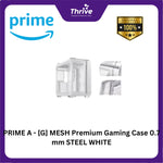 Load image into Gallery viewer, PRIME A - [G] MESH Premium Gaming Case 0.7 mm STEEL WHITE
