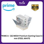 Load image into Gallery viewer, PRIME A - [G] MESH Premium Gaming Case 0.7 mm STEEL WHITE
