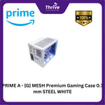Load image into Gallery viewer, PRIME A - [G] MESH Premium Gaming Case 0.7 mm STEEL WHITE
