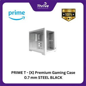 PRIME T - [X] Premium Gaming Case 0.7 mm STEEL BLACK