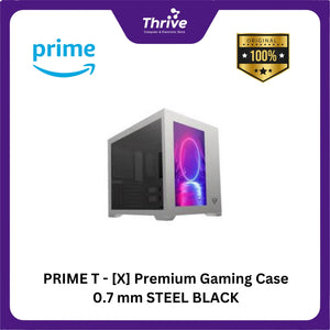 PRIME T - [X] Premium Gaming Case 0.7 mm STEEL BLACK