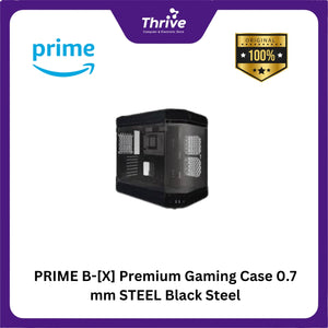 PRIME B-[X] Premium Gaming Case 0.7 mm STEEL Black Steel