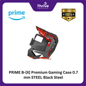 PRIME B-[X] Premium Gaming Case 0.7 mm STEEL Black Steel