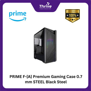 PRIME F-[A] Premium Gaming Case 0.7 mm STEEL Black Steel