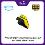 Load image into Gallery viewer, PRIME C-[R] Premium Gaming Case 0.7 mm STEEL Black Yellow
