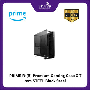 PRIME R-[B] Premium Gaming Case 0.7 mm STEEL Black Steel