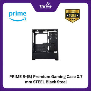 PRIME R-[B] Premium Gaming Case 0.7 mm STEEL Black Steel