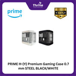 Load image into Gallery viewer, PRIME H-[Y] Premium Gaming Case 0.7 mm STEEL BLACK/WHITE
