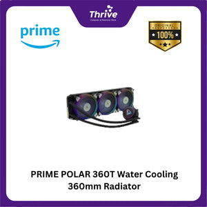 PRIME POLAR 360T Water Cooling 360mm Radiator - Leak Proof - ARGB - Aura Sync