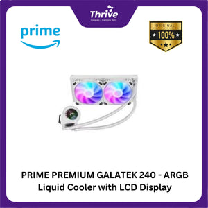 PRIME PREMIUM GALATEK 240 - ARGB Liquid Cooler with LCD Display - BLACK