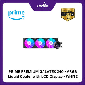 PRIME PREMIUM GALATEK 240 - ARGB Liquid Cooler with LCD Display - WHITE