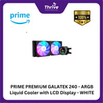 Load image into Gallery viewer, PRIME PREMIUM GALATEK 240 - ARGB Liquid Cooler with LCD Display - WHITE
