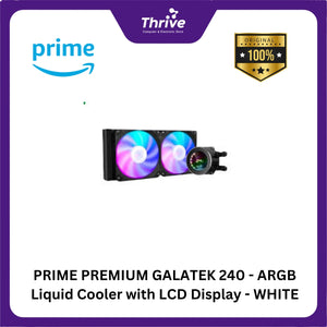 PRIME PREMIUM GALATEK 240 - ARGB Liquid Cooler with LCD Display - WHITE