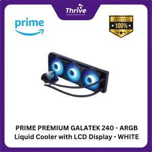 PRIME PREMIUM GALATEK 240 - ARGB Liquid Cooler with LCD Display - WHITE