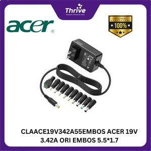 CLAACE19V342A55EMBOS ACER 19V 3.42A ORI EMBOS 5.5*1.7