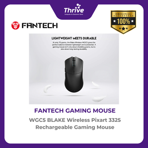 WGC5 BLAKE Wireless Pixart 3325 Rechargeable Gaming Mouse