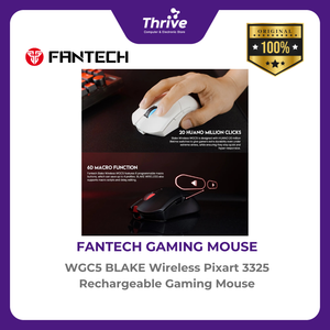WGC5 BLAKE Wireless Pixart 3325 Rechargeable Gaming Mouse