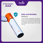 Load image into Gallery viewer, ET Recharge+ AAA 1.6V 500mWh Type-C USB Rechargeable Battery - Baterai Pengisian Cepat &amp; Ramah Lingkungan