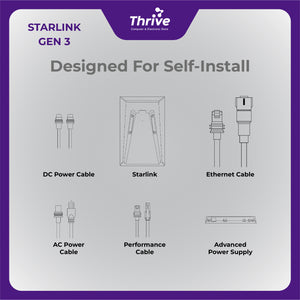 Starlink V4 Standard Kit - Internet Satelit Cepat WiFi 6 Dual LAN Port
